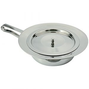 AMPIRI Steckbecken aus Edelstahl mit Deckel