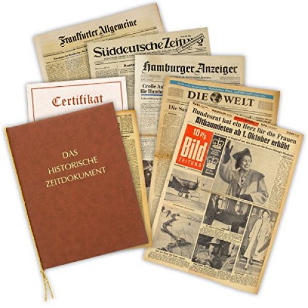 Zeitung vom Tag der Geburt 1939 - historische Zeitung inkl. Mappe & Zertifikat